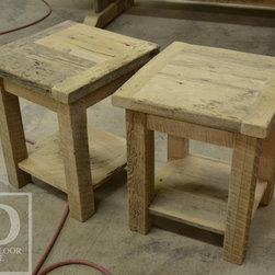 Reclaimed Wood End Tables - Products