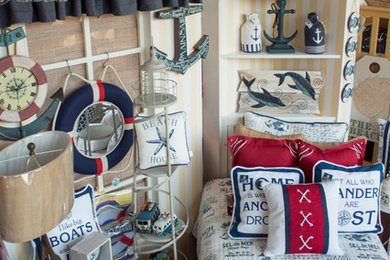 Inspiration for a coastal bedroom remodel in Other