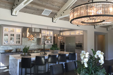Inspiration for a rustic kitchen remodel in Orange County