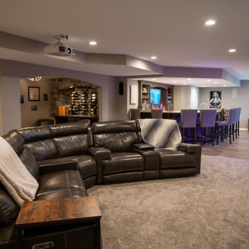 Finished Basement with a Speakeasy in Oakland Twp. MI