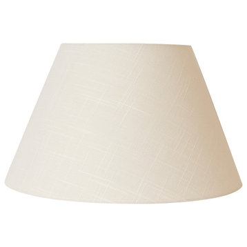 Downbridge Uno-fitter Linen Lamp Shade, 6.5"x12x7.5", Off White