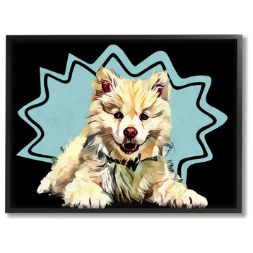 Happy Japanese Spitz Fluffy Dog Pop Art Pet24x30