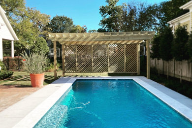 Inspiration for a modern pool remodel in Houston