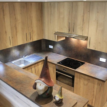Cuisine chêne halifax dans chalet