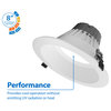 CLR-Select 8" White Commercial Canless LED Downlight Kit