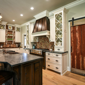 Knotty Alder & White Kitchen