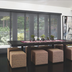 Levolor&reg; Panel Track: Solar Screen Seed Stitch & Tides - Vertical Blinds