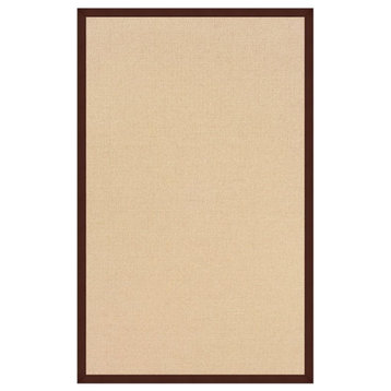 Linon Athena Machine Tufted Wool 1'10"x2'10" Rug in Natural and Brown