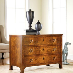 MH -Three Drawer Walnut Commode - Products