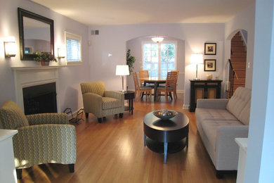 Example of a transitional living room design in DC Metro