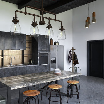 Industrial Living/Dining/Kitchen