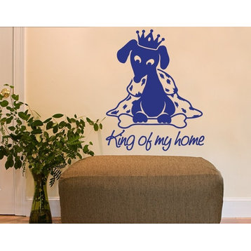 King Of My Home Wall Decal, Pastel Orange, 47"x57"