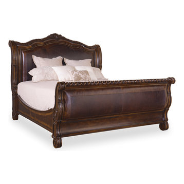 A.R.T. Home Furnishings Valencia Upholstered Sleigh Bed, King