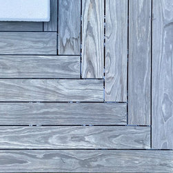 Accoya Color Grey porch decking - Deck Tiles And Planks