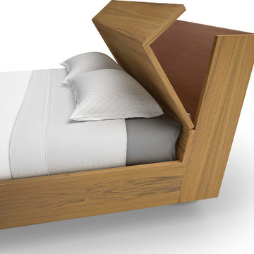 Mobican Urbana Bed with storage headboard URB04