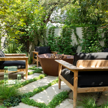 West 9th Outdoor Fire Pit Conversation Area