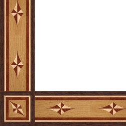 Oshkosh Designs Rosetta Inlay Border and Corner - Hardwood Flooring