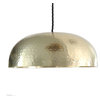 Hammered Brass Gold Dome Pendant Light, 14" Pendant Kitchen Pendant Dining Light