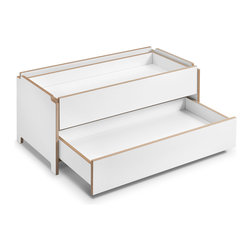 HARRY stackable shelving, shelf with 2 drawers - Shelving
