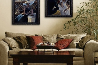 Elegant home design photo in Orange County