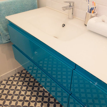 Conseil couleur et matériaux - Maison familiale de 3 étages à Saint-Ouen