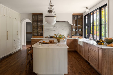French country kitchen photo in Seattle