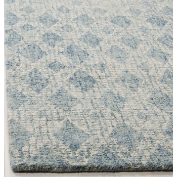 Safavieh Abstract Wool ABT206A 8'x10' Ivory/Blue Rug