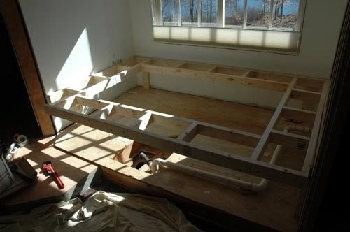 how to build a frame for a bathtub