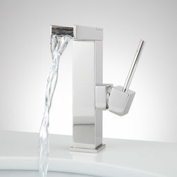 XAIVER SINGLE-HOLE WATERFALL BATHROOM FAUCET - Bathroom Sink Faucets