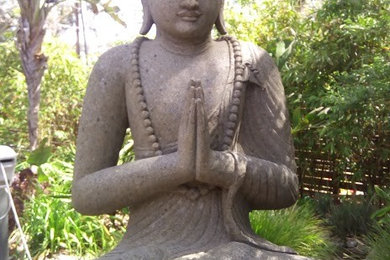 Large Buddha statue Lotus position, anjali - mudra