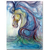 Caballo Azul Giclee Canvas Art by Osay - 14 x 19