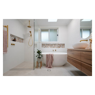 View of K + F Main Bathroom Project - Scandinavian - Bathroom - Canberra ...