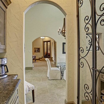 Transitional Mediterranean Style Custom Home on Acreage in Richmond, Texas