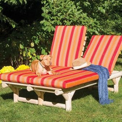 Cedar Log Double Chaise Lounge - Products