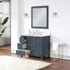 Isla Single Bathroom Vanity Set, Classic Blue, 42", With Mirror