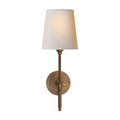 Thomas OBrien Bryant 1-Light Wall Sconces, Hand-Rubbed Antique Brass