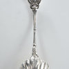 Consigned 2 Silver Plated & Gilded Dessert Berry Serving & Sugar Sifting Spoons