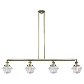 Innovations Lighting 214 Small Oxford Small Oxford 4 Light 52"W - Antique Brass