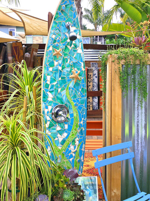 Surfboard Shower Design Ideas & Remodel Pictures Houzz