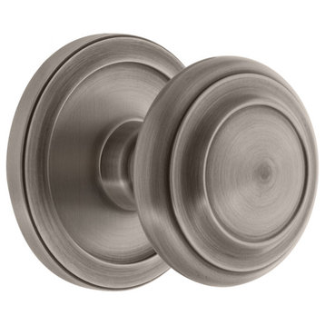 Grandeur Circulaire Rosette Dummy with Circulaire Knob in Antique Pewter