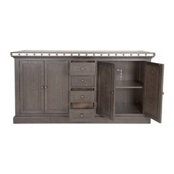 Maddox Warner Sideboard-Dutch Brown - Buffets And Sideboards