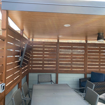 Lakeview Garage Roof Deck with Pavillion Roof