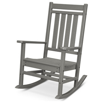 Polywood Estate Porch Rocking Chair, Slate Gray