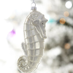 GLASS SEAHORSE ORNAMENTS - NEW - Christmas Ornaments