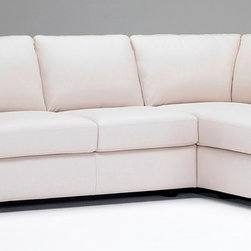 Natuzzi Editions Contemporary Leather Sectional Sofa B735 - Sectional Sofas