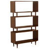 Margo Bookshelf, Walnut With Gold Finish Bracket