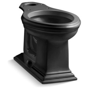 Kohler Memoirs Comfort Height Elongated Toilet Bowl, Black