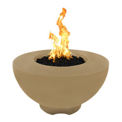 The Outdoor Plus - Sienna Firepit, Brown, 37" - Fire Pits