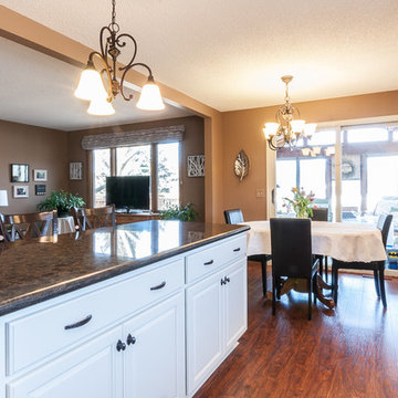 Open Floor Plan in Painted Maple Pearl