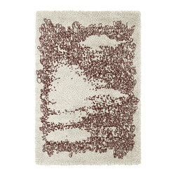 YUPIK rectangular botanical silk rug by BRABBU - Rugs